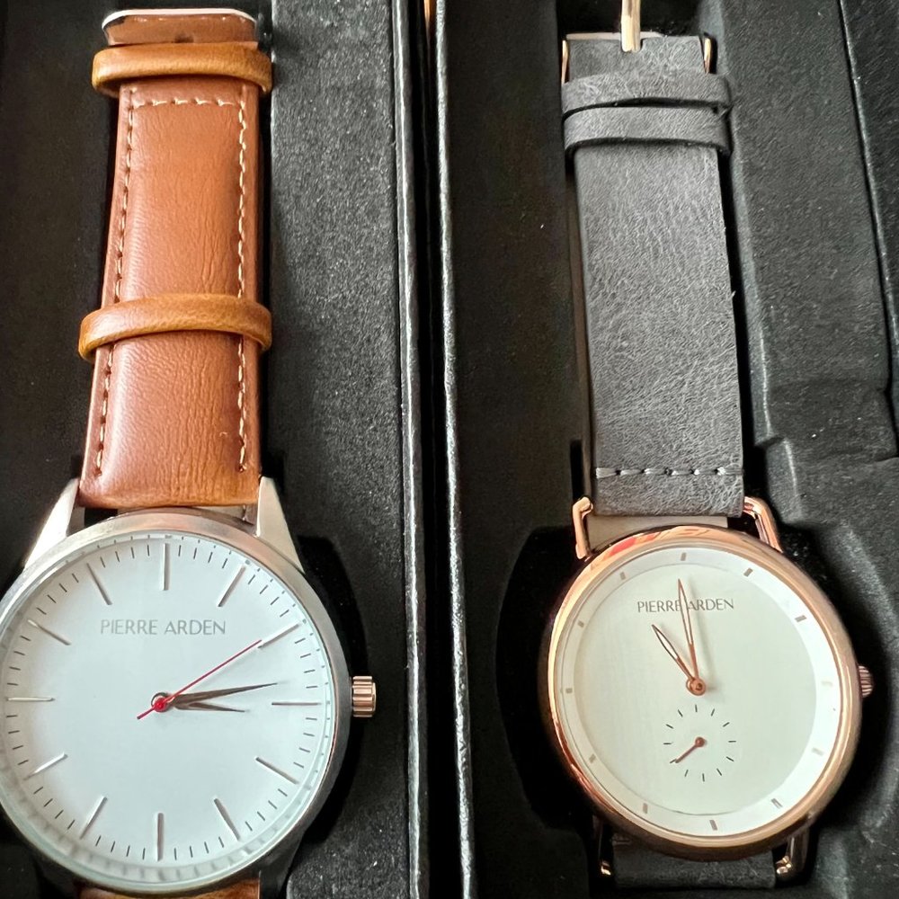 PIERRE ARDEN EXECUTIVO and COMPLESSO Modern Watches 2 for 1 Sale